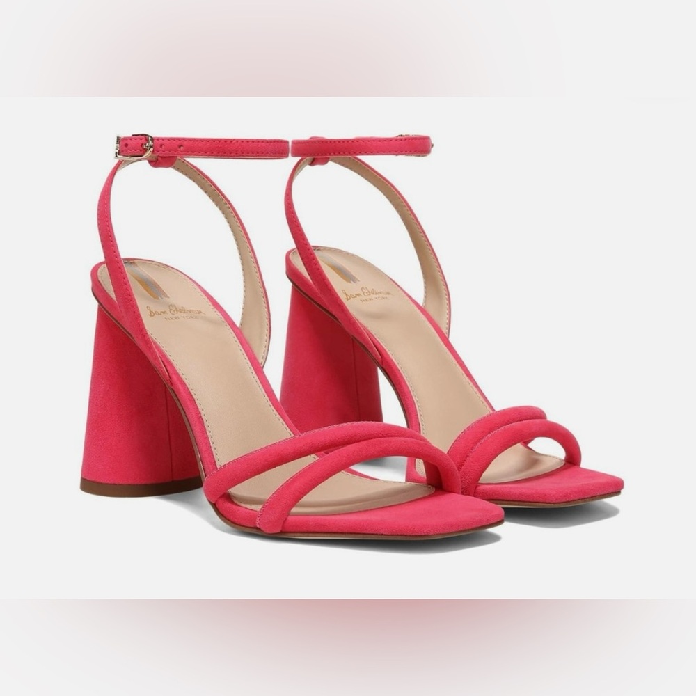 Sam Edelman Ultra Fuchsia Leather Kia Ankle Strap Sandal